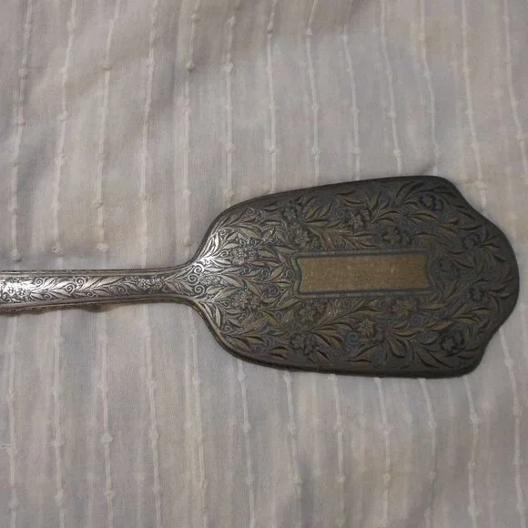 Vintage 1920s sterling 6 piece vanity/dresser set - Picture 3 of 11